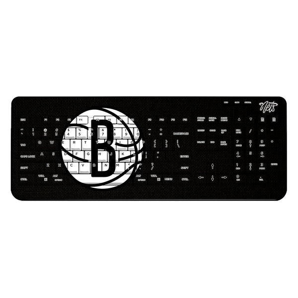 Brooklyn Nets Solid Wireless USB Keyboard