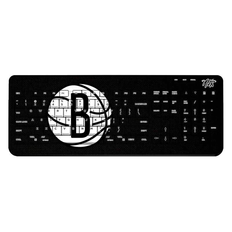 Brooklyn Nets Solid Wireless USB Keyboard