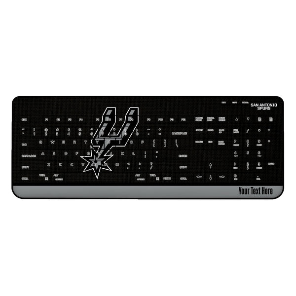 San Antonio Spurs Personalized Endzone Solid Wireless USB Keyboard