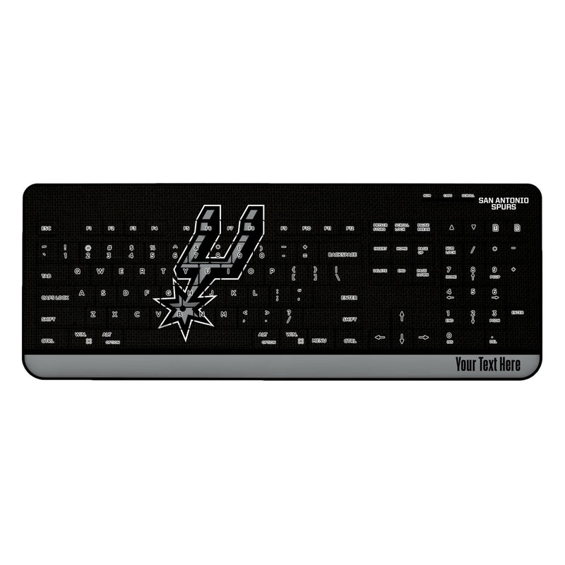 San Antonio Spurs Personalized Endzone Solid Wireless USB Keyboard