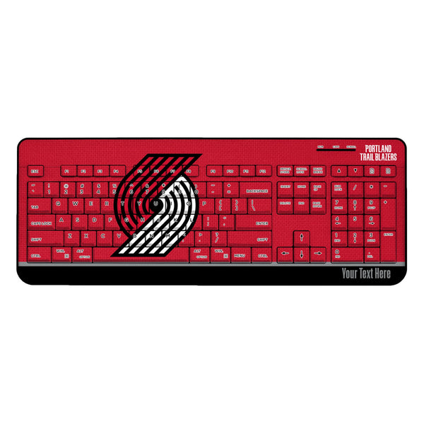 Portland Trail Blazers Personalized Endzone Solid Wireless USB Keyboard