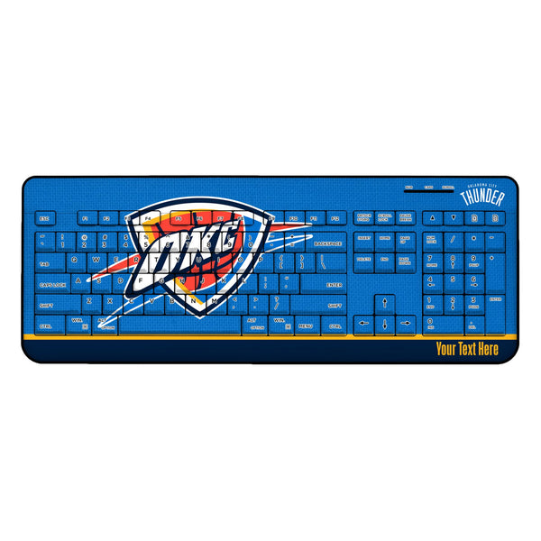Oklahoma City Thunder Personalized Endzone Solid Wireless USB Keyboard
