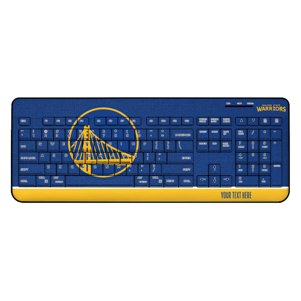 Golden State Warriors Personalized Endzone Solid Wireless USB Keyboard