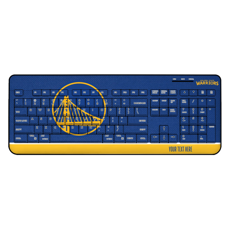 Golden State Warriors Personalized Endzone Solid Wireless USB Keyboard