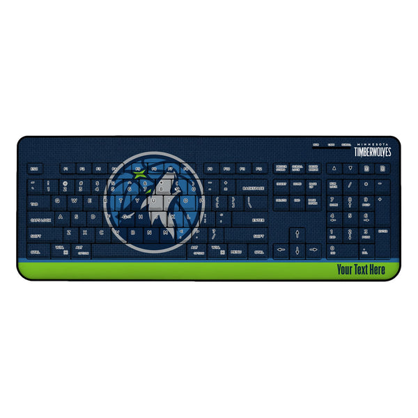 Minnesota Timberwolves Personalized Endzone Solid Wireless USB Keyboard