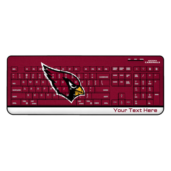 Arizona Cardinals Personalized Endzone Solid Wireless USB Keyboard