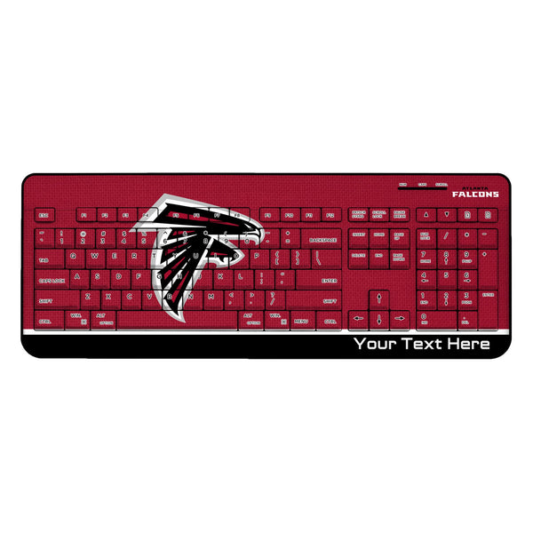Atlanta Falcons Personalized Endzone Solid Wireless USB Keyboard