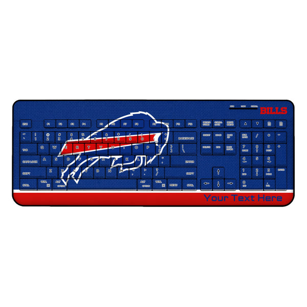 Buffalo Bills Personalized Endzone Solid Wireless USB Keyboard