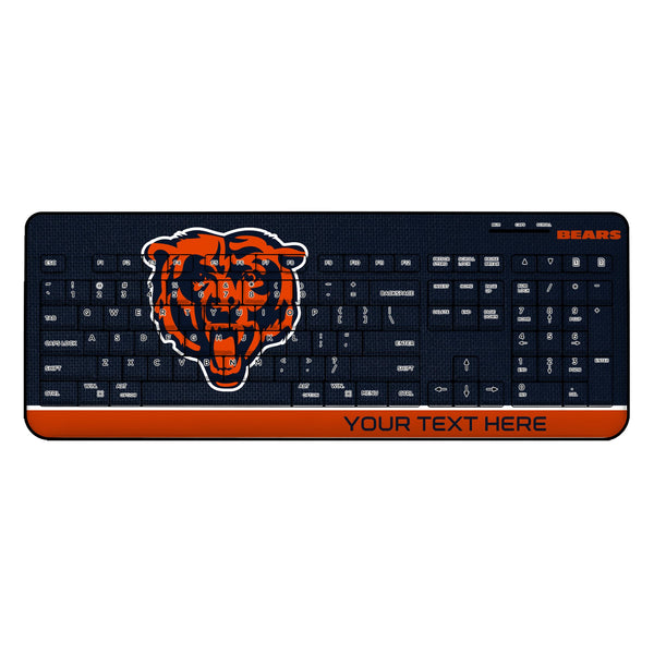 Chicago Bears Personalized Endzone Solid Wireless USB Keyboard