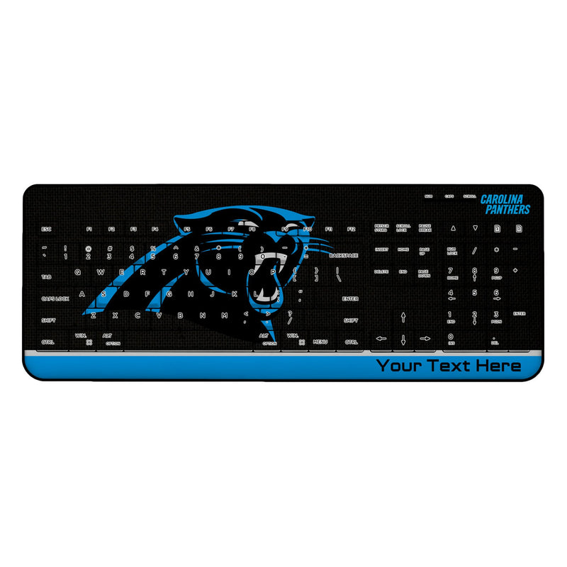 Carolina Panthers Personalized Endzone Solid Wireless USB Keyboard