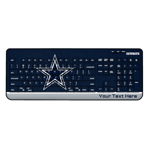 Dallas Cowboys Personalized Endzone Solid Wireless USB Keyboard