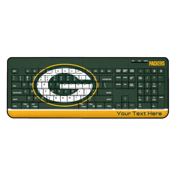 Green Bay Packers Personalized Endzone Solid Wireless USB Keyboard