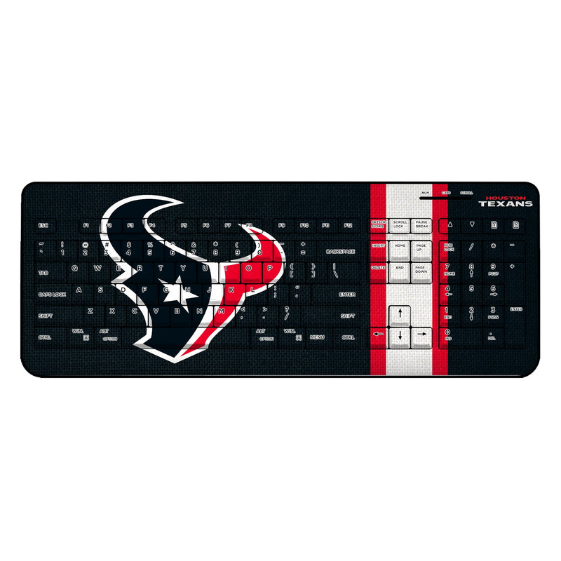 Houston Texans Stripe Wireless USB Keyboard