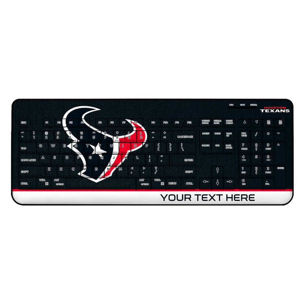 Houston Texans Personalized Endzone Solid Wireless USB Keyboard