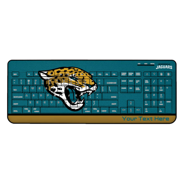 Jacksonville Jaguars Personalized Endzone Solid Wireless USB Keyboard