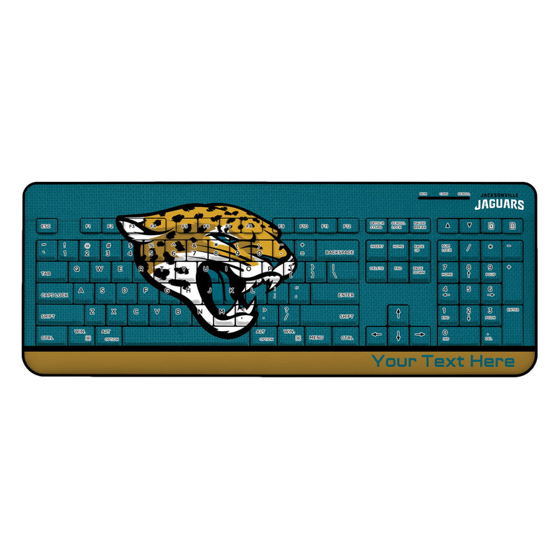 Jacksonville Jaguars Personalized Endzone Solid Wireless USB Keyboard