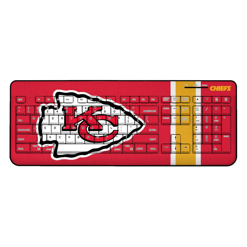 Kansas City Chiefs Stripe Wireless USB Keyboard