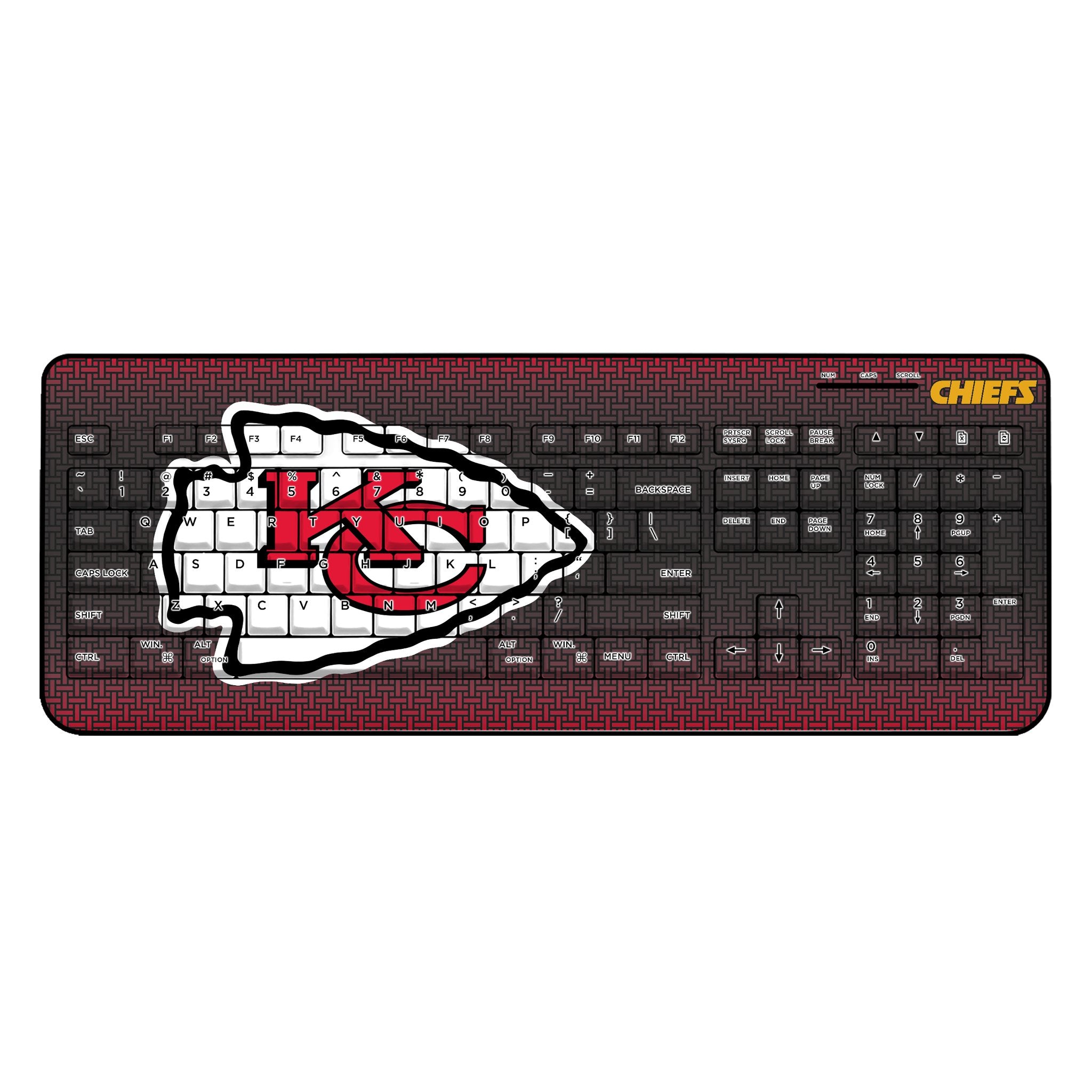 Kansas City Chiefs Linen Wireless USB Keyboard