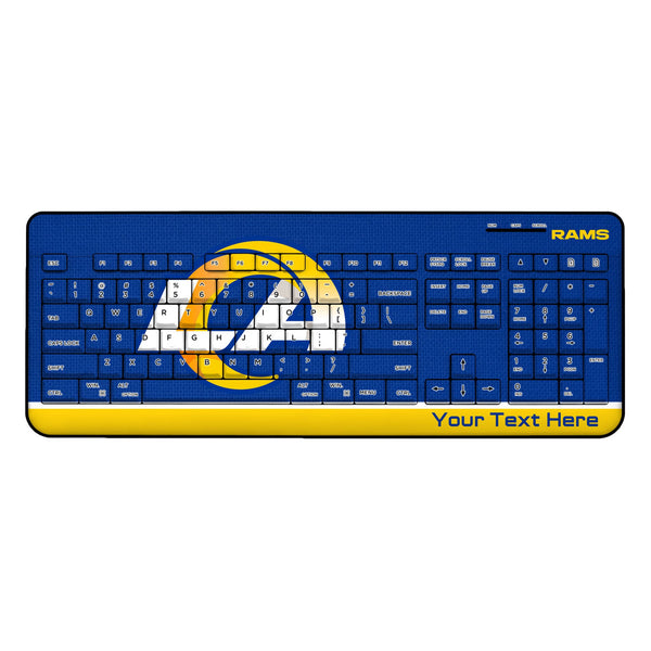 Los Angeles Rams Personalized Endzone Solid Wireless USB Keyboard