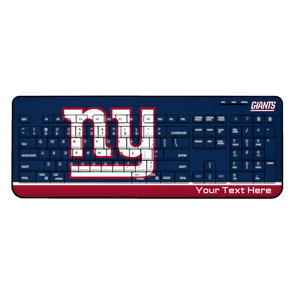 New York Giants Personalized Endzone Solid Wireless USB Keyboard