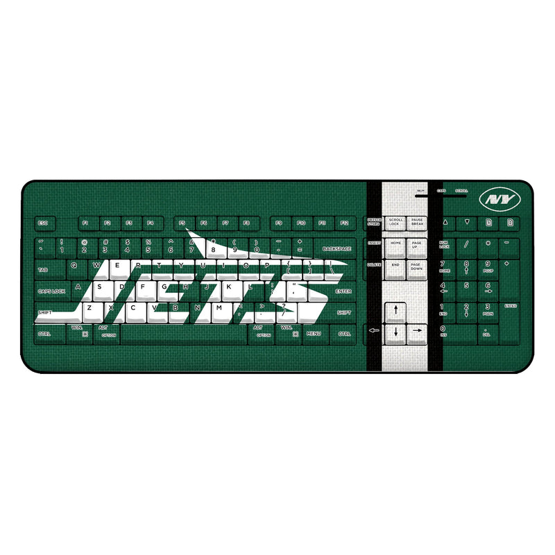 New York Jets Stripe Wireless USB Keyboard