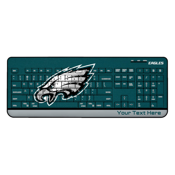 Philadelphia Eagles Personalized Endzone Solid Wireless USB Keyboard