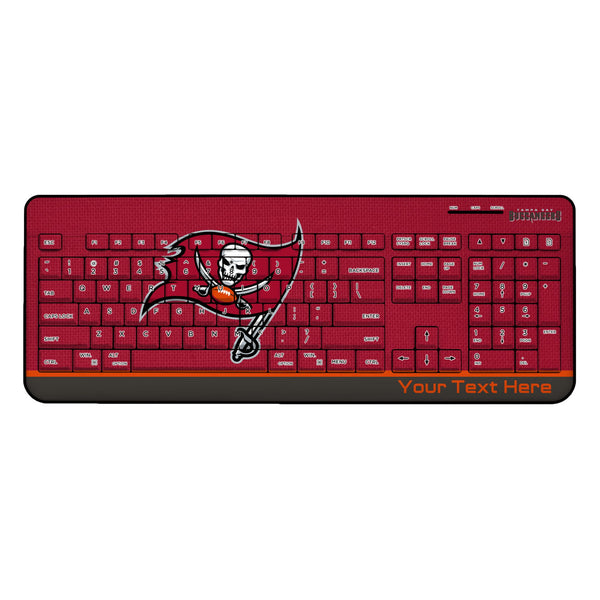 Tampa Bay Buccaneers Personalized Endzone Solid Wireless USB Keyboard