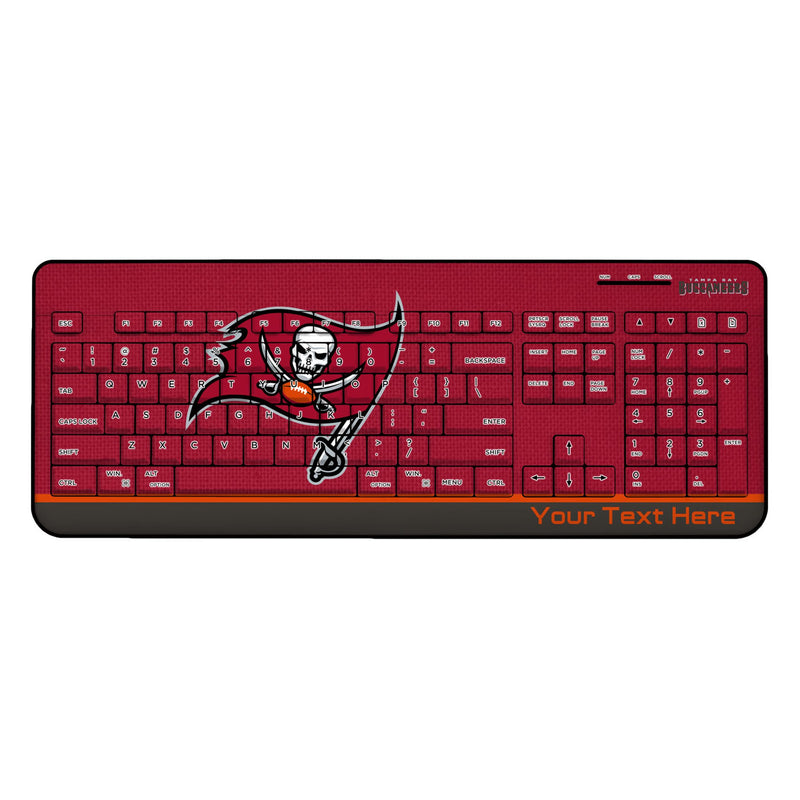 Tampa Bay Buccaneers Personalized Endzone Solid Wireless USB Keyboard
