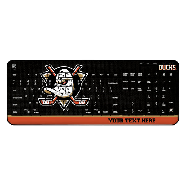 Anaheim Ducks Personalized Endzone Solid Wireless USB Keyboard