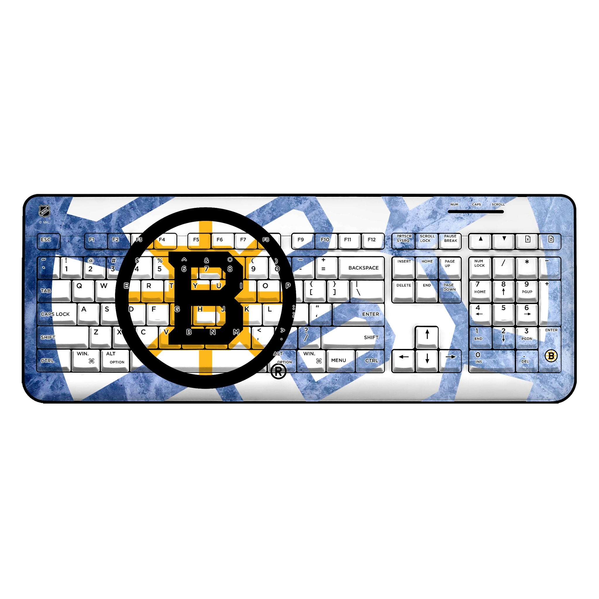 Boston Bruins Ice Tilt Wireless USB Keyboard