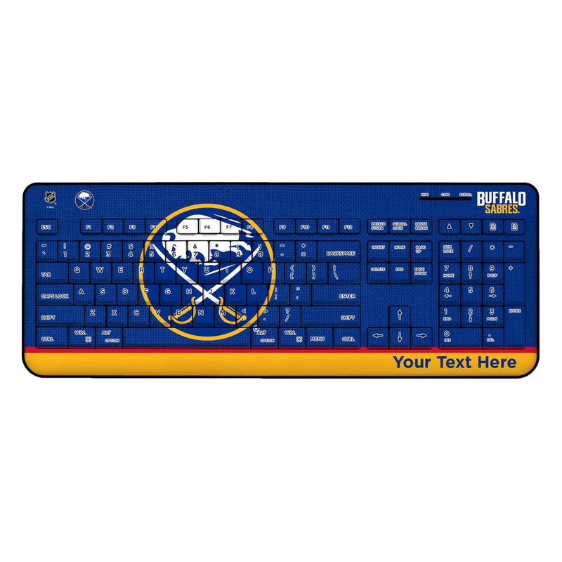 Buffalo Sabres Personalized Endzone Solid Wireless USB Keyboard