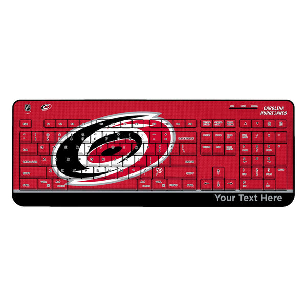 Carolina Hurricanes Personalized Endzone Solid Wireless USB Keyboard