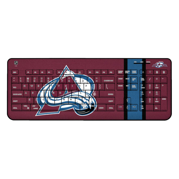 Colorado Avalanche Stripe Wireless USB Keyboard