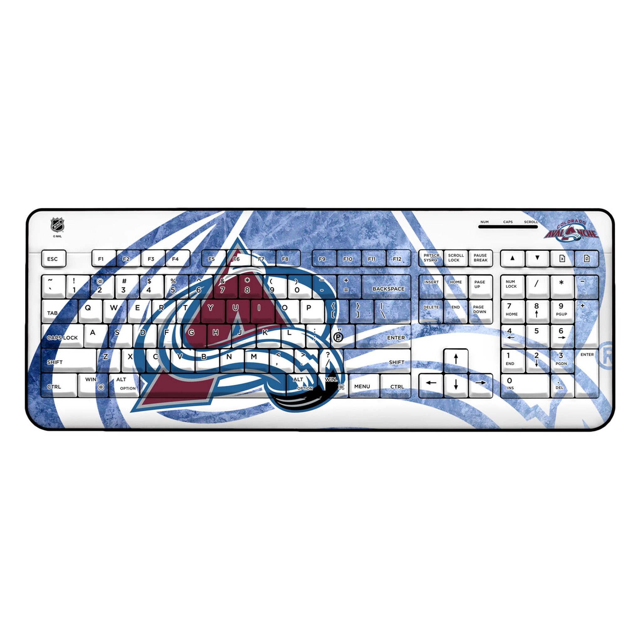 Colorado Avalanche Ice Tilt Wireless USB Keyboard