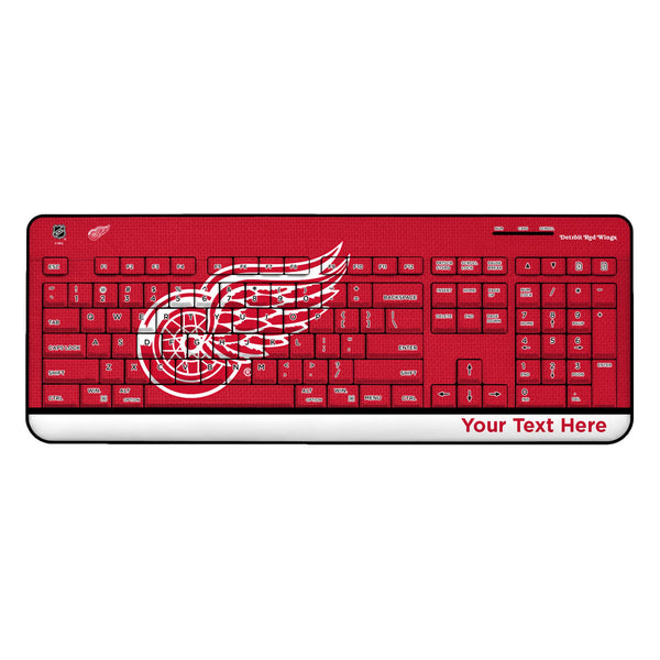 Detroit Red Wings Personalized Endzone Solid Wireless USB Keyboard