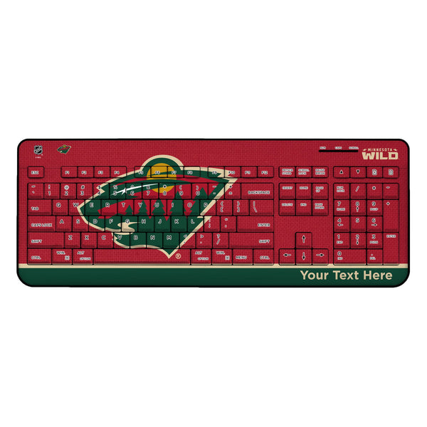 Minnesota Wild Personalized Endzone Solid Wireless USB Keyboard
