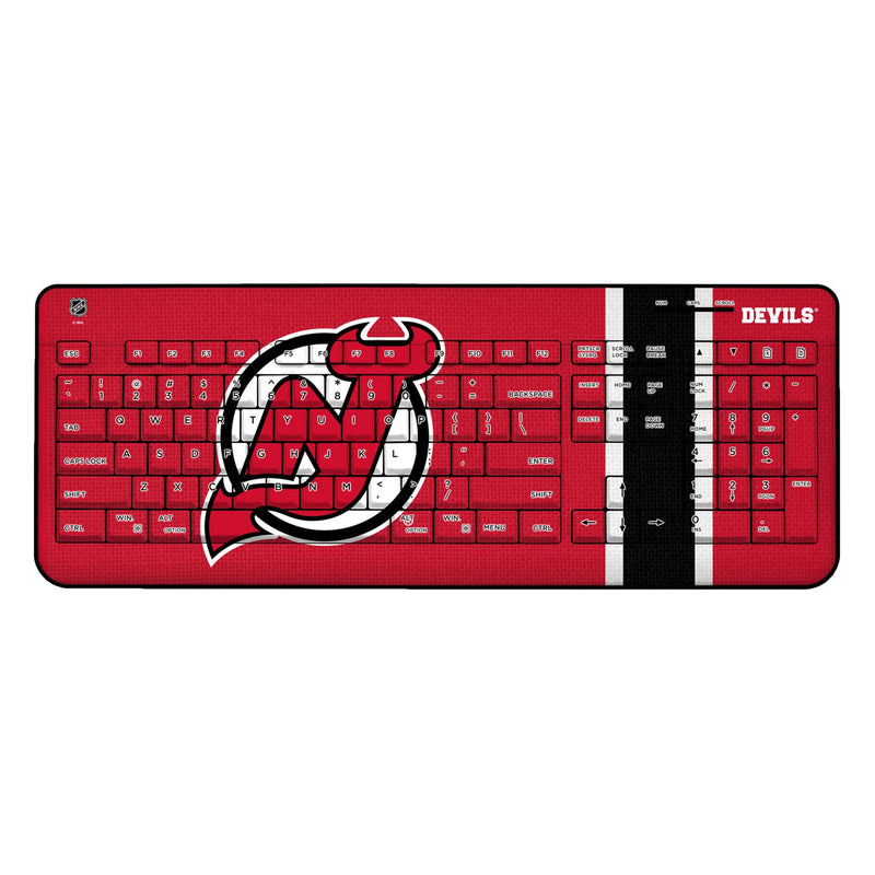 New Jersey Devils Stripe Wireless USB Keyboard