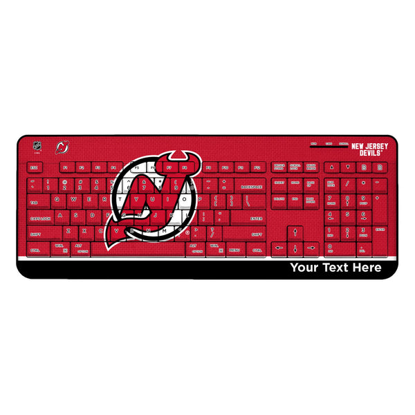 New Jersey Devils Personalized Endzone Solid Wireless USB Keyboard