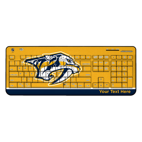 Nashville Predators Personalized Endzone Solid Wireless USB Keyboard