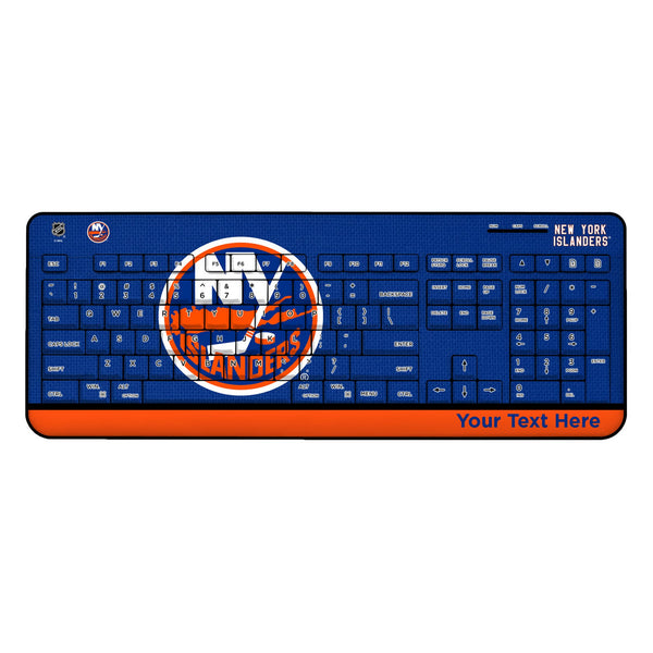 New York Islanders Personalized Endzone Solid Wireless USB Keyboard