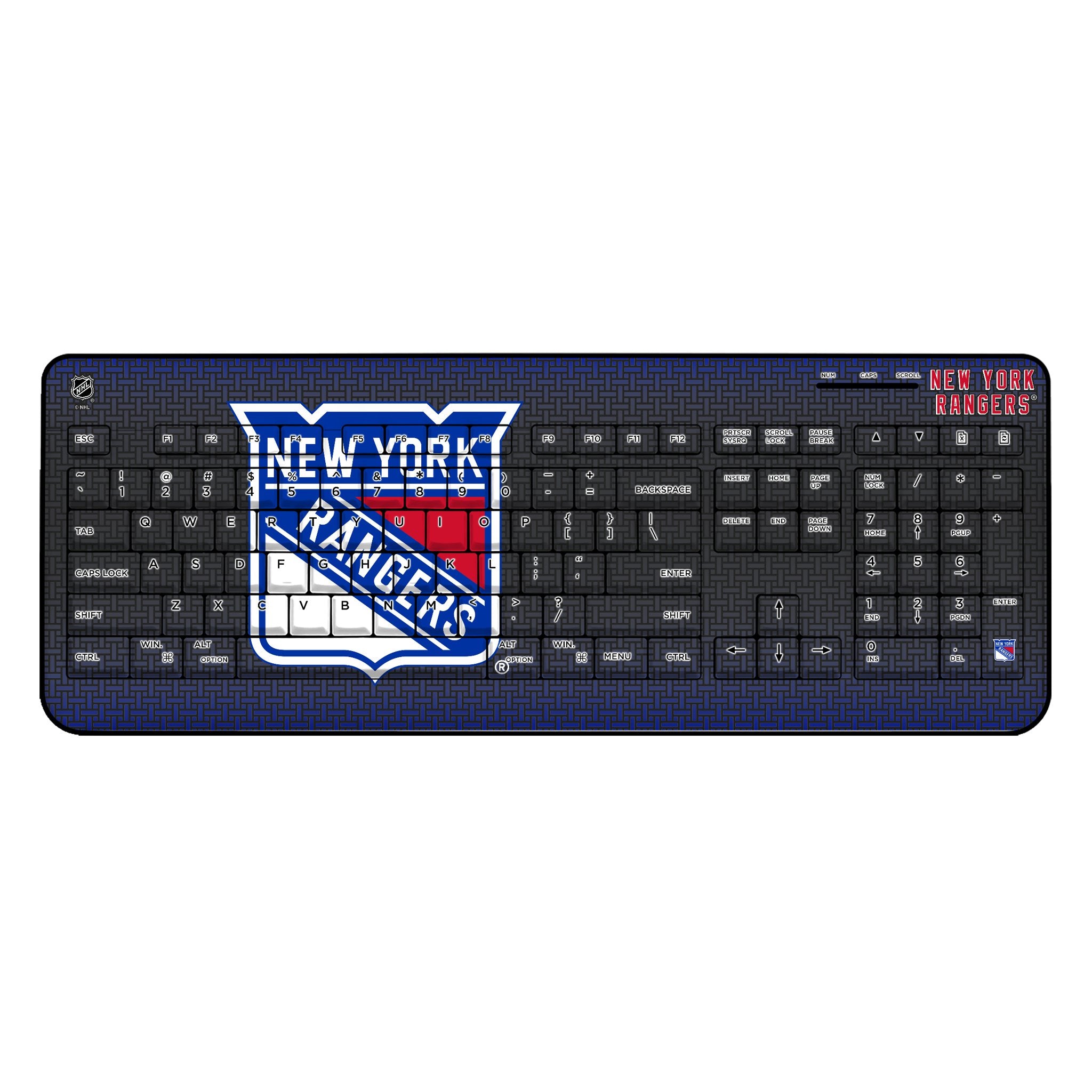 New York Rangers Linen Wireless USB Keyboard