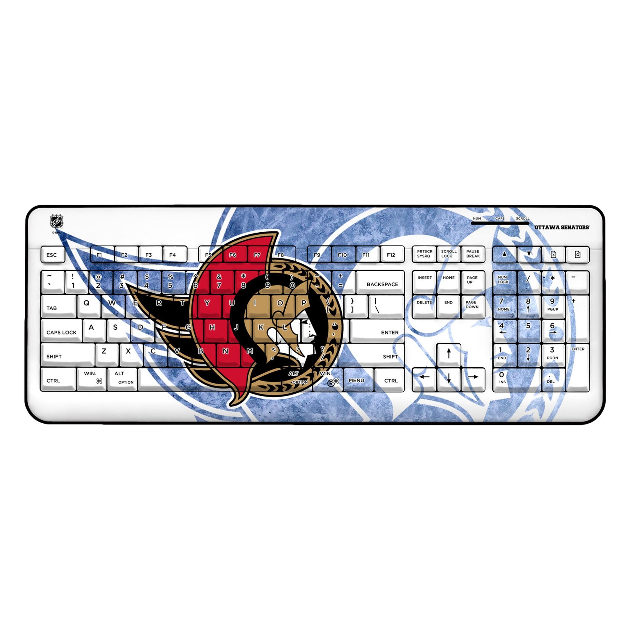 Ottawa Senators Ice Tilt Wireless USB Keyboard