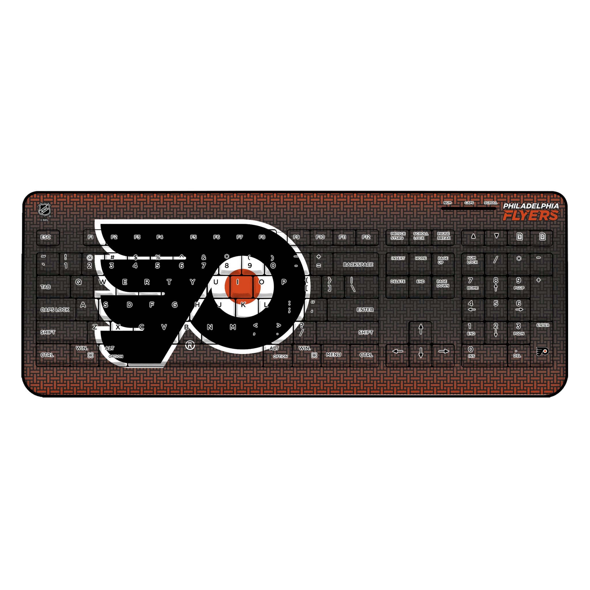 Philadelphia Flyers Linen Wireless USB Keyboard