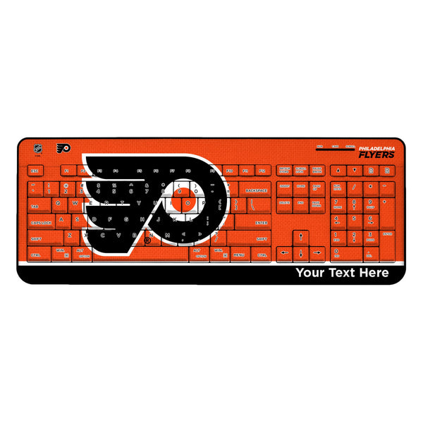 Philadelphia Flyers Personalized Endzone Solid Wireless USB Keyboard