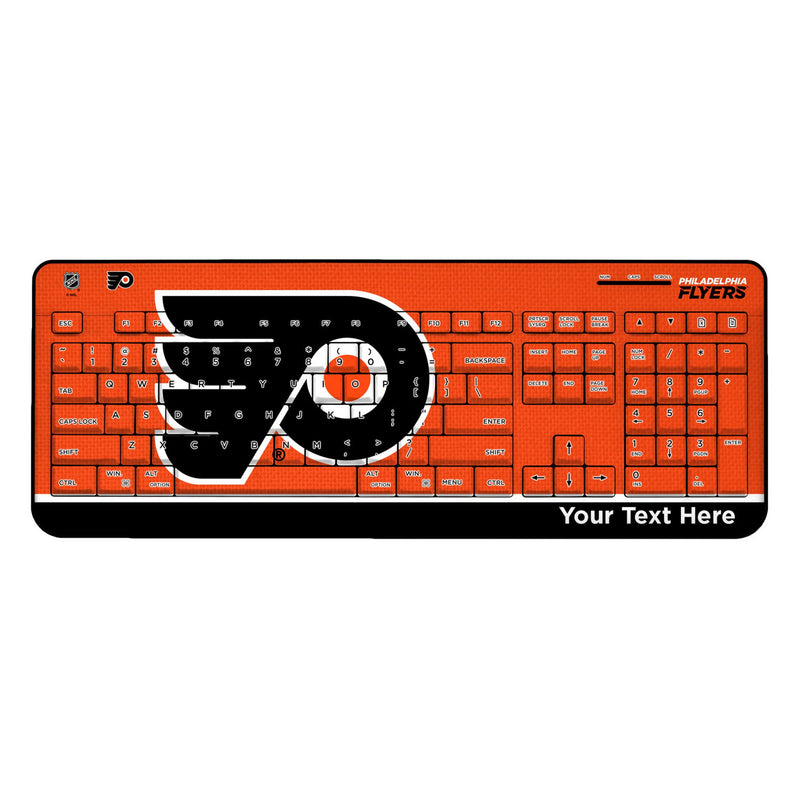 Philadelphia Flyers Personalized Endzone Solid Wireless USB Keyboard