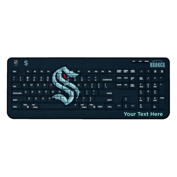 Seattle Kraken Personalized Endzone Solid Wireless USB Keyboard