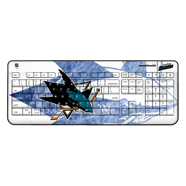 San Jose Sharks Ice Tilt Wireless USB Keyboard