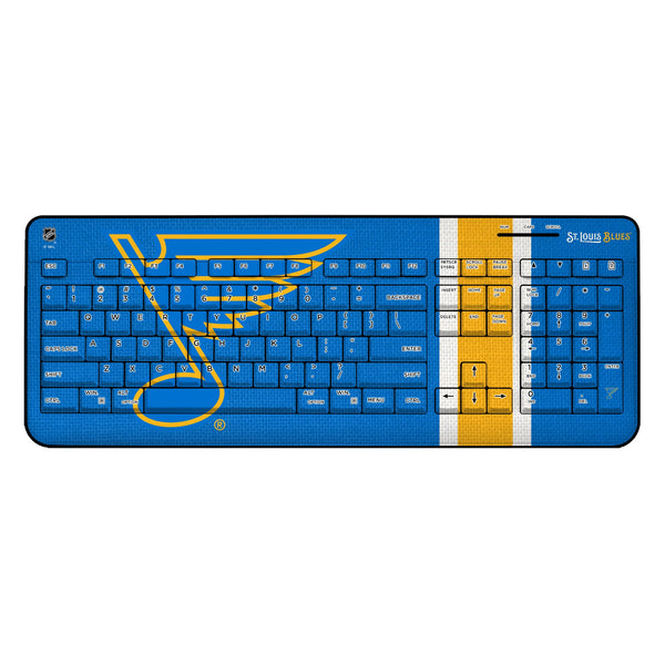 St. Louis Blues Stripe Wireless USB Keyboard