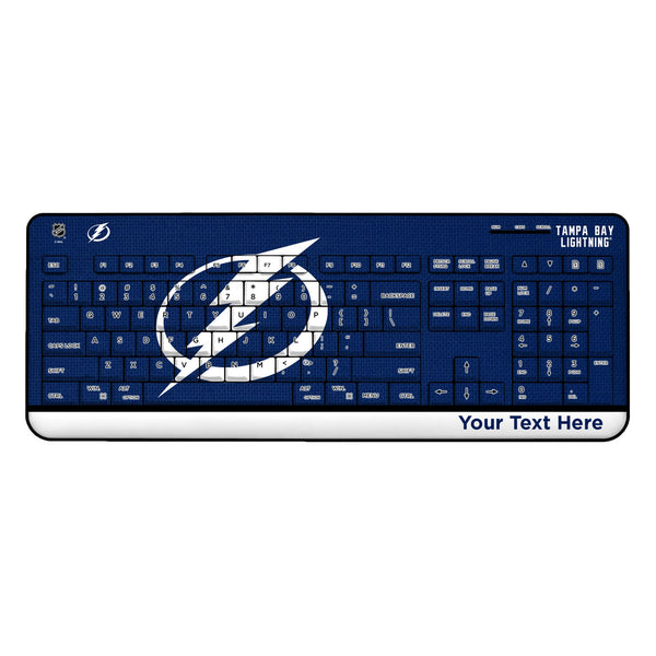 Tampa Bay Lightning Personalized Endzone Solid Wireless USB Keyboard