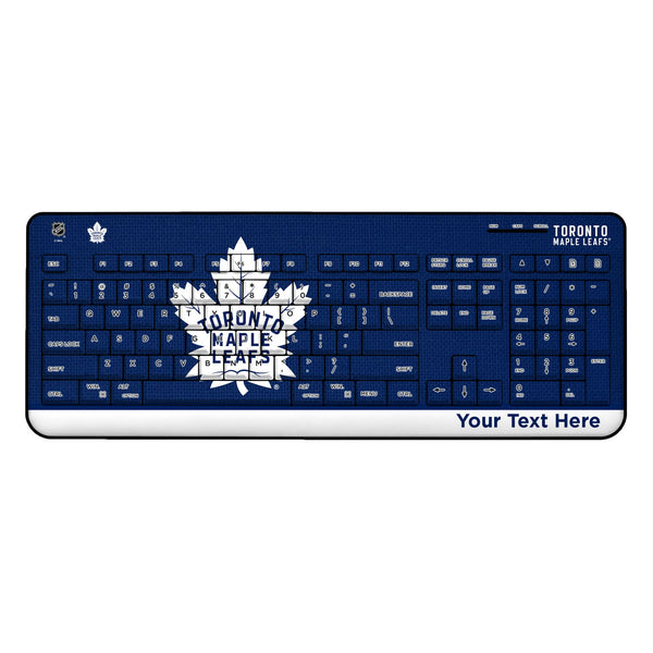 Toronto Maple Leafs Personalized Endzone Solid Wireless USB Keyboard